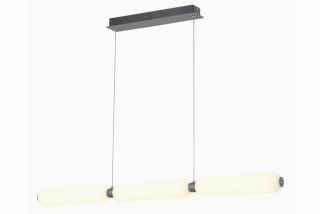 CATKIN závesné svietidlo matné čierne 3xLED/8W/4000K, 92,5x7cm